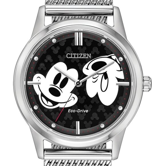 Citizen Women's Mickey Mouse Eco-Drive Silver Watch - Picture 1 of 5